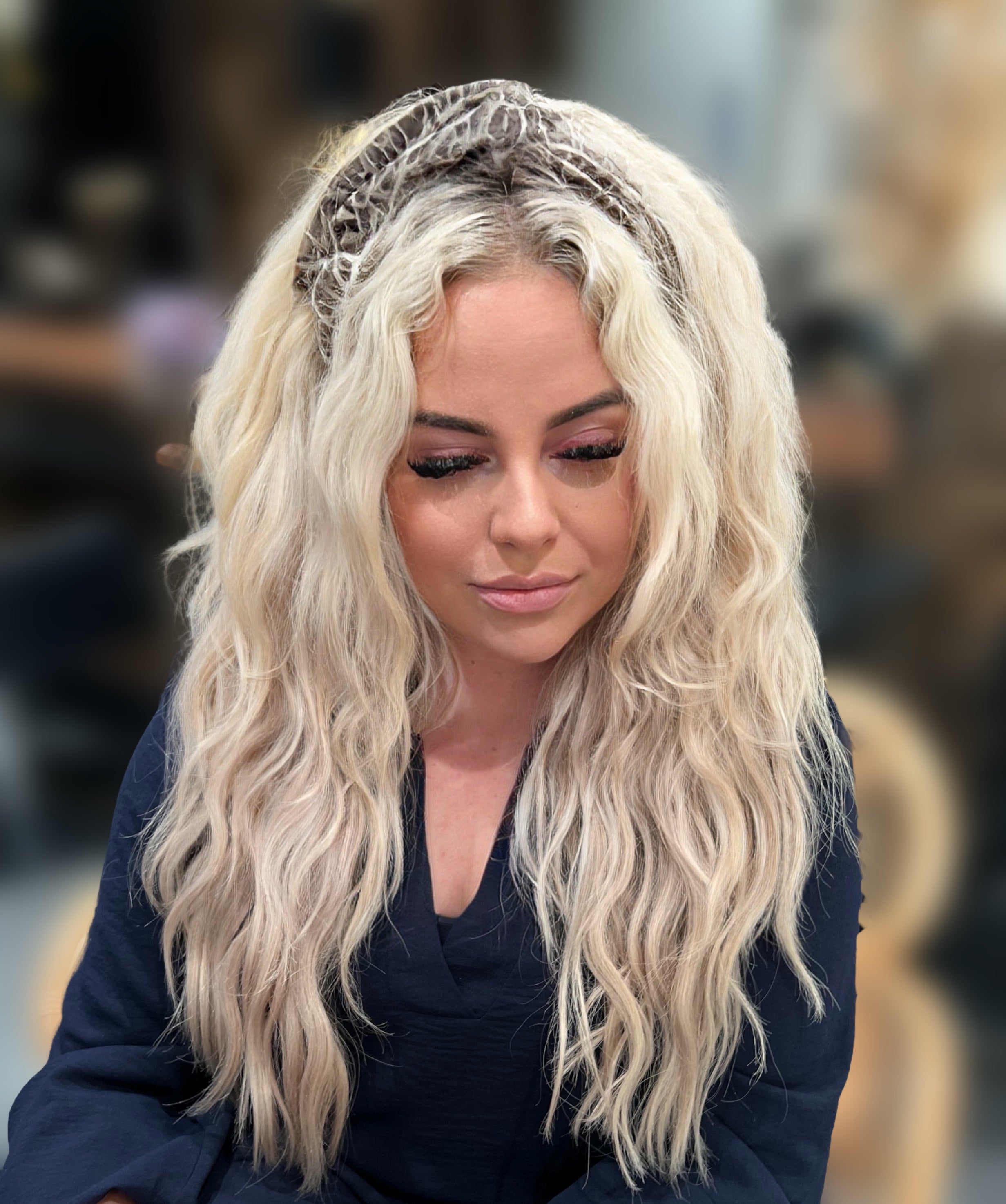 Katoenen bandeau haarband met zandkleurige luipaardprint