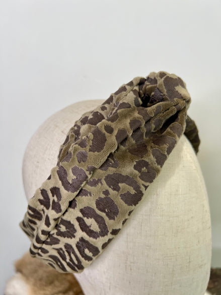 Bandeau Leopard Green LAATSTE STUKS! Bestel vóór 12:00, morgen stralen! | De haarboetiek.nl