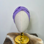 Zachte katoenen bandeau haarband lila