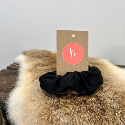 Scrunchie zwart - De HaarBoetiek