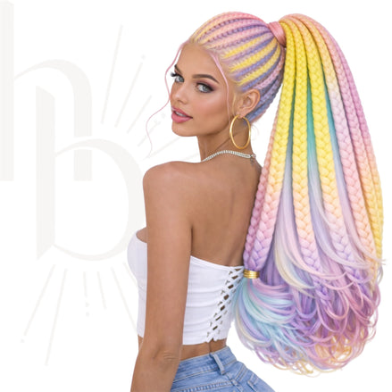 Invlecht haar pastel mix bundel deal - De HaarBoetiek