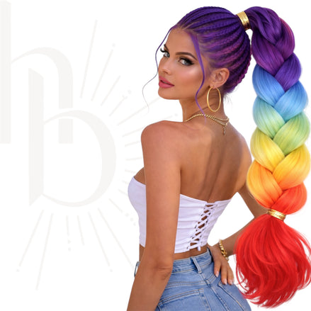 Invlecht haar regenboog pride bundel deal - De HaarBoetiek
