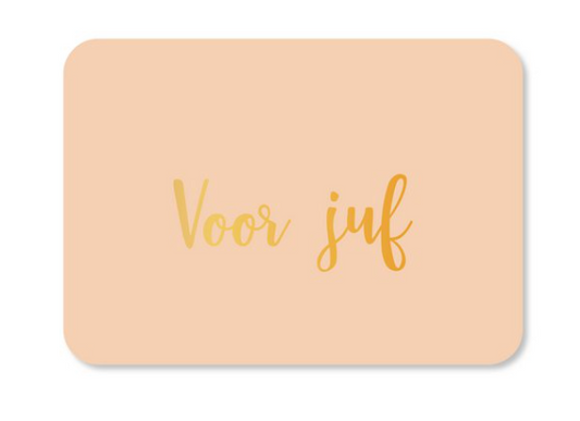 Mini kaartje Voor juf