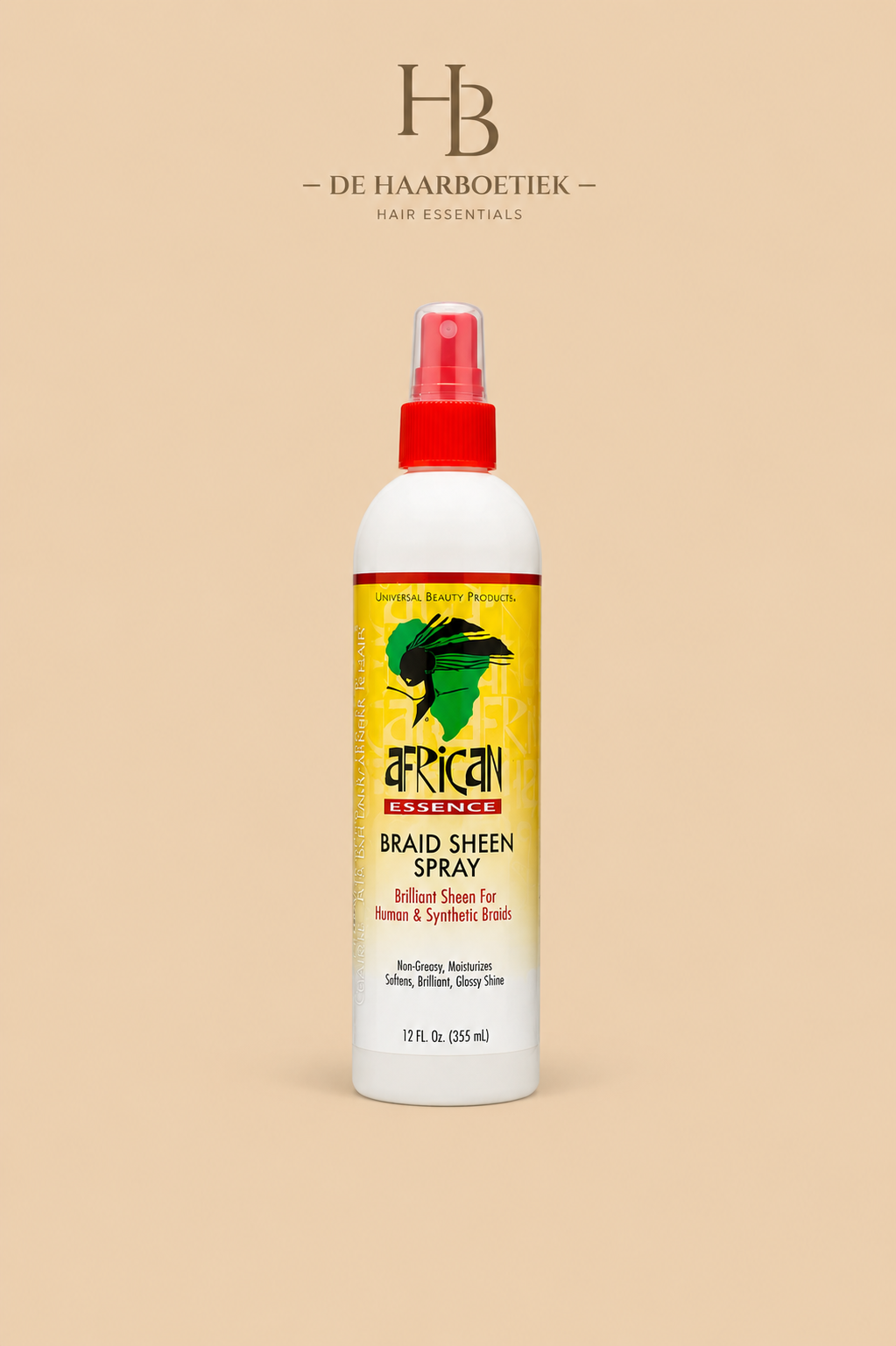 African Essence Braid Sheen Spray 355 ml - De HaarBoetiek