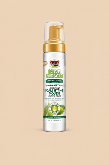 African Pride Olive Miracle Foam Setting Mousse 251 ml