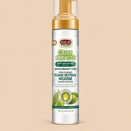 African Pride Olive Miracle Foam Setting Mousse 251 ml
