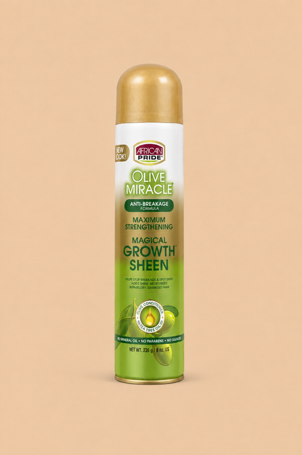 African Pride Olive Miracle Magical Growth Sheen Spray 226g