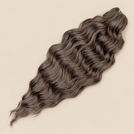 Anna Golvend Invlechthaar 60 cm – Bruin 10A – De HaarBoetiek