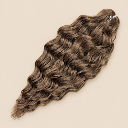 Anna Golvend Invlechthaar 60 cm – Bruin 12 – De HaarBoetiek