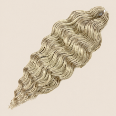 Anna golvend invlechthaar 60 cm 100 g – Asblond (Linen(47)) – De HaarBoetiek