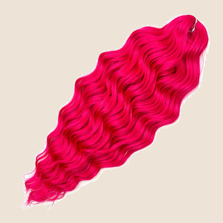 Anna golvend invlechthaar 60 cm – Felroze (Pink1) – De HaarBoetiek