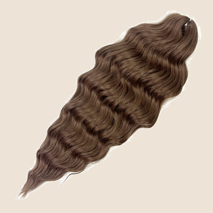 Anna golvend invlechthaar 60 cm 100 g – Bruin (17) – De HaarBoetiek