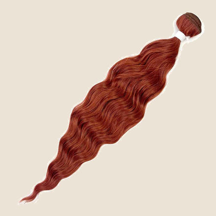 Anna synthetische haarweft 60 cm 100 g – Koperrood (1)