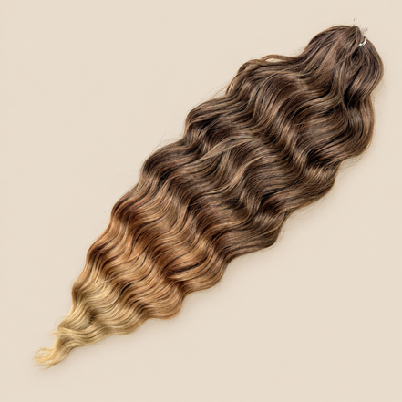 Anna Golvend Invlechthaar 60 cm – Bruin T-Brown96 – De HaarBoetiek