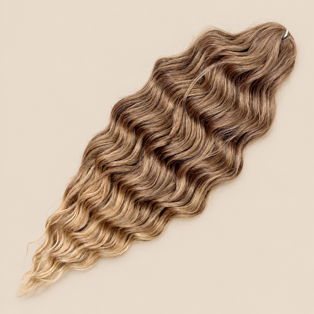 Anna Golvend Invlechthaar 60 cm – Bruin T042 – De HaarBoetiek