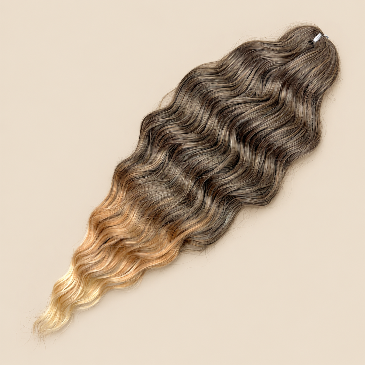 Anna Golvend Invlechthaar 60 cm – Blond/Bruin T1B/27/613 – De HaarBoetiek