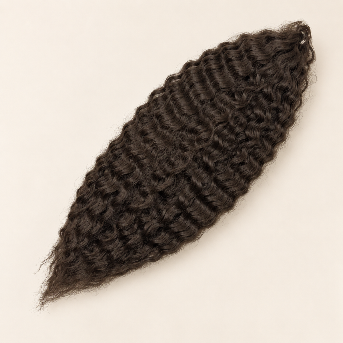 Ariel krullend kanekalon vlechthaar kleur 4, 55 cm, 100 gram