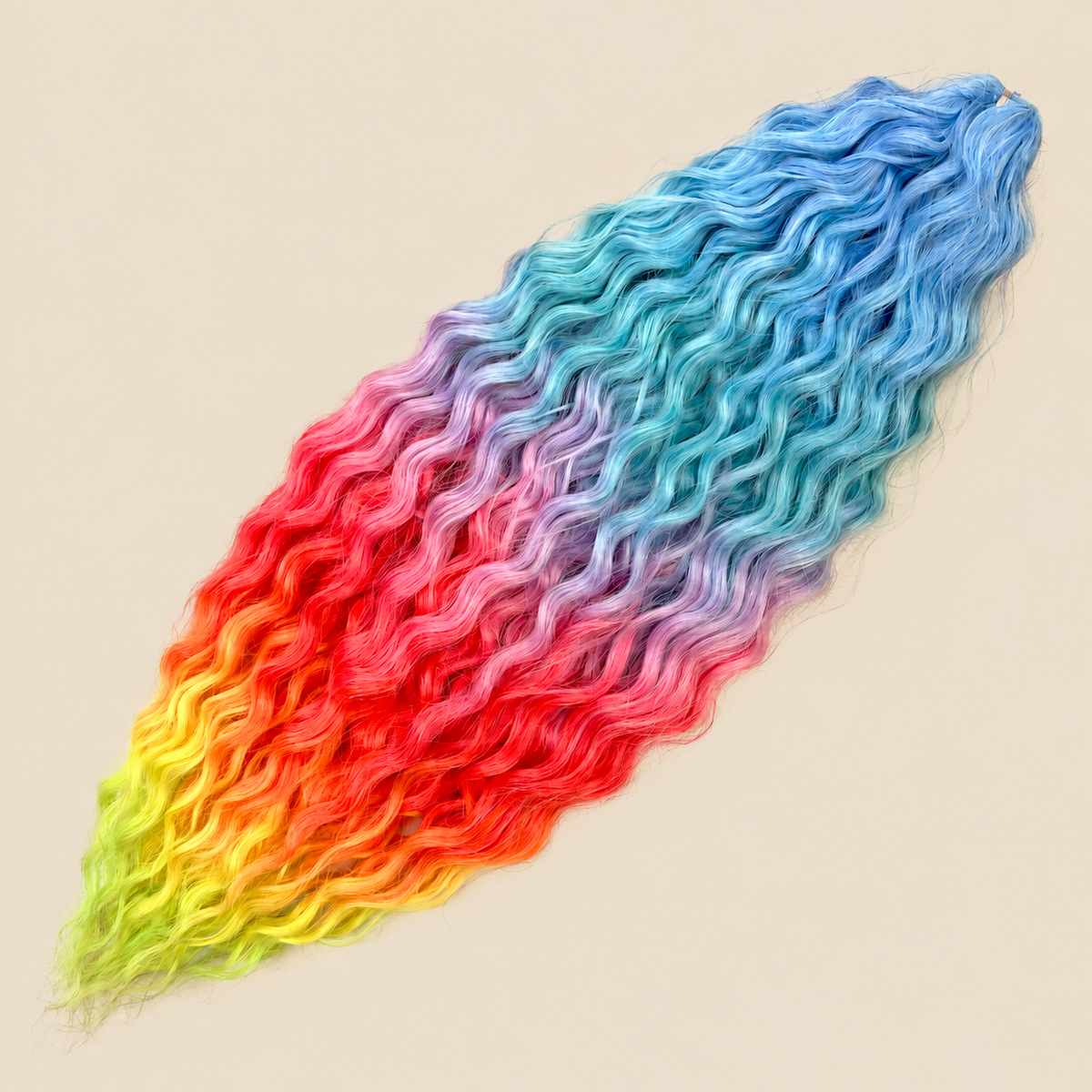 Ariel golvend kanekalon invlechthaar 55 cm 300 g in kleur HPD175 op beige achtergrond