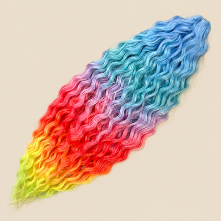 Ariel golvend kanekalon invlechthaar 55 cm 300 g in kleur HPD175 op beige achtergrond