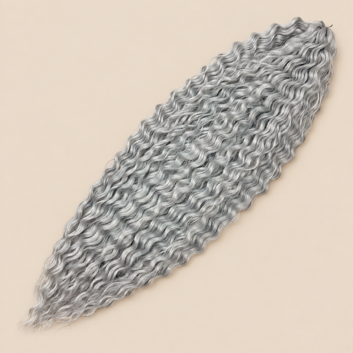 Ariel golvend kanekalon invlechthaar kleur 56I, 75 cm, 300 g op beige achtergrond