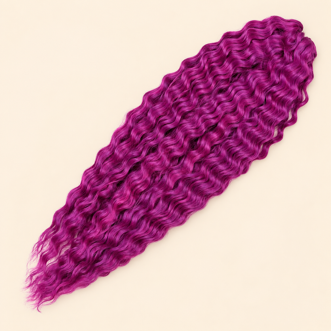 Ariel kanekalon invlechthaar kleur PINK2+F11, productfoto op egale beige achtergrond