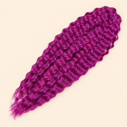 Ariel kanekalon invlechthaar kleur PINK2+F11, productfoto op egale beige achtergrond