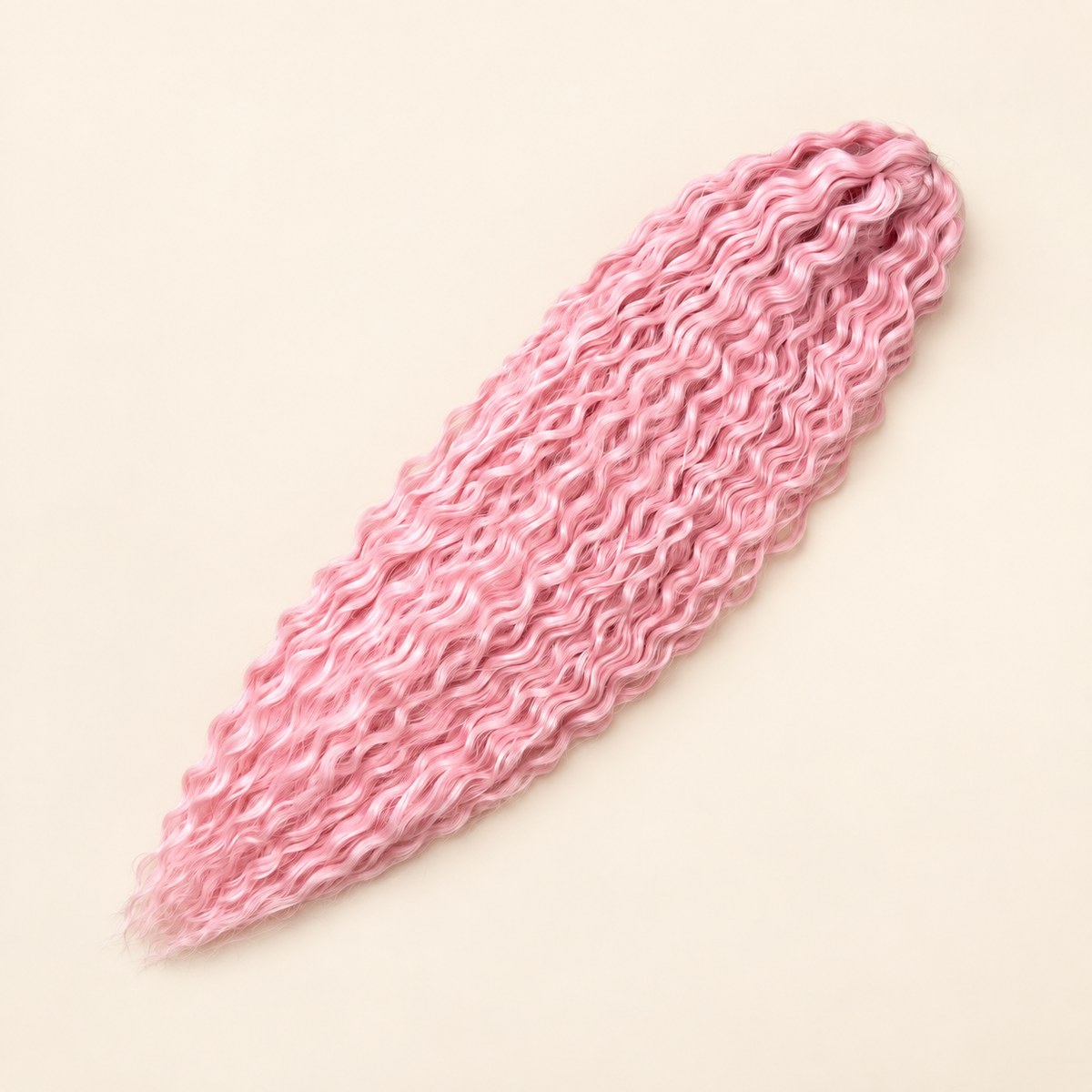 Ariel kanekalon invlechthaar kleur PINK8-2, productfoto op egale beige achtergrond