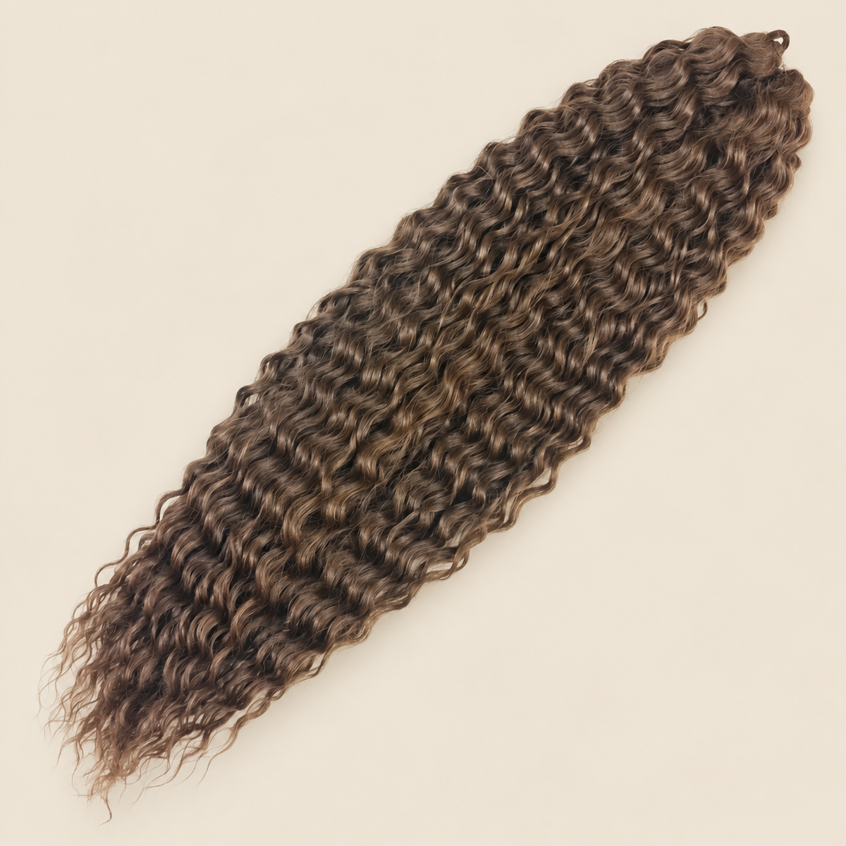 Ariel golvend kanekalon kleur 12 op beige achtergrond