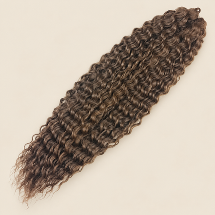 Ariel golvend kanekalon kleur 12 op beige achtergrond