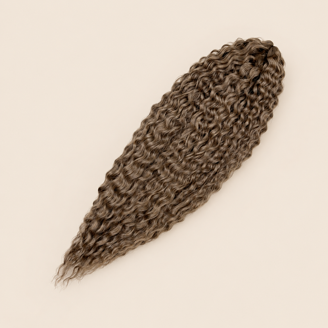 Ariel golvend kanekalon kleur 16A op beige achtergrond