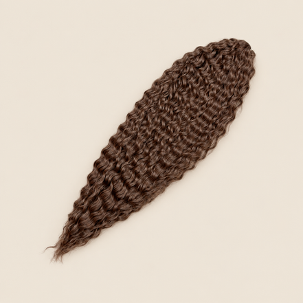 Ariel golvend kanekalon kleur 17 op beige achtergrond