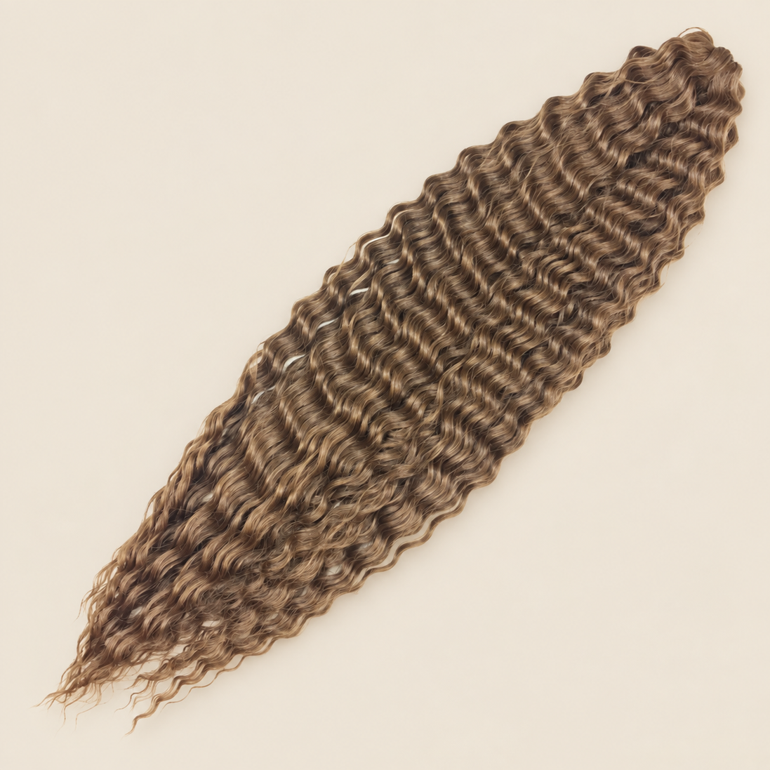 Ariel golvend kanekalon kleur 6 op beige achtergrond
