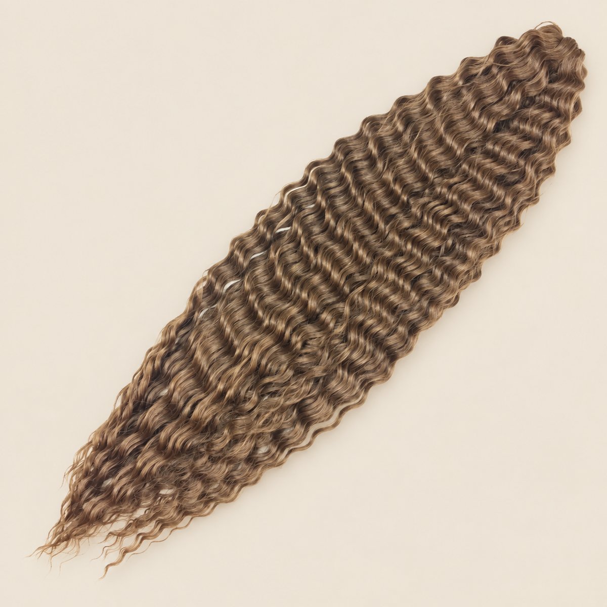 Ariel golvend kanekalon kleur 6 op beige achtergrond