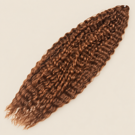 Ariel golvend kanekalon kleur 30 op beige achtergrond