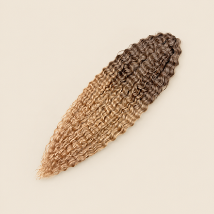 Ariel golvend kanekalon kleur T-LB19 op beige achtergrond