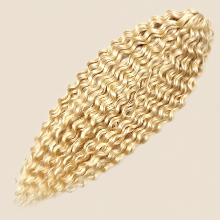 Ariel golvend kanekalon kleur 613 op beige achtergrond