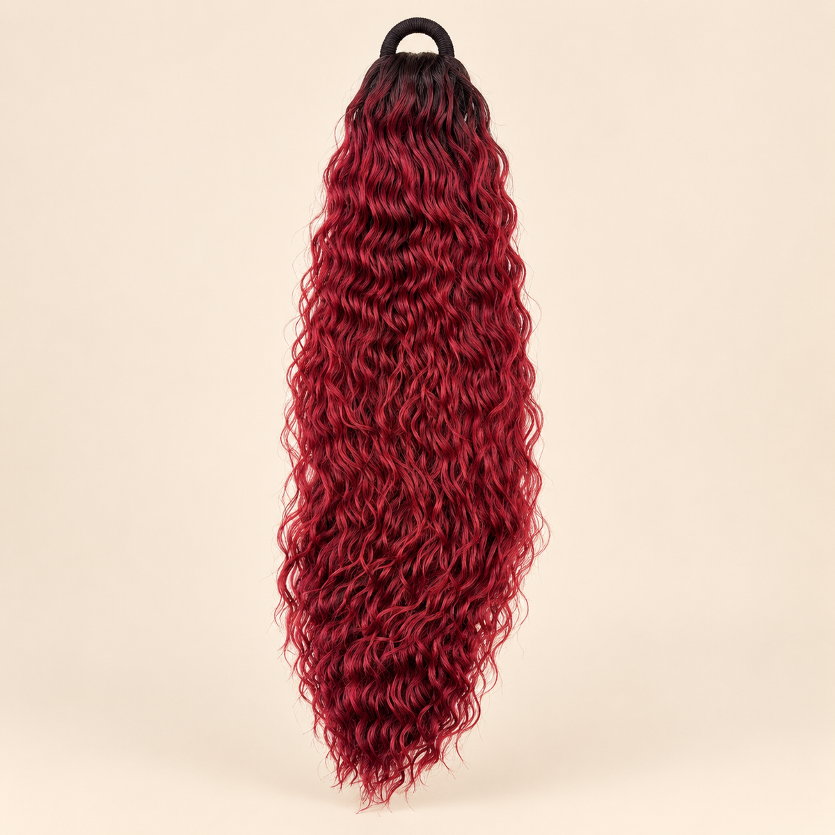 Krullende Ponytail Becky 60 cm – Burgundy GT1B/BG | De HaarBoetiek
