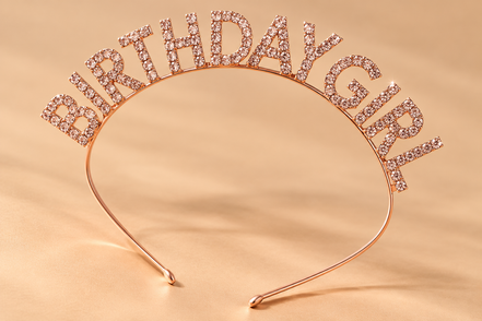 Birthday Girl Diadeem – Roségoud met Strass – De HaarBoetiek
