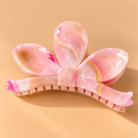 Bloem Haarklem – Roze – De HaarBoetiek