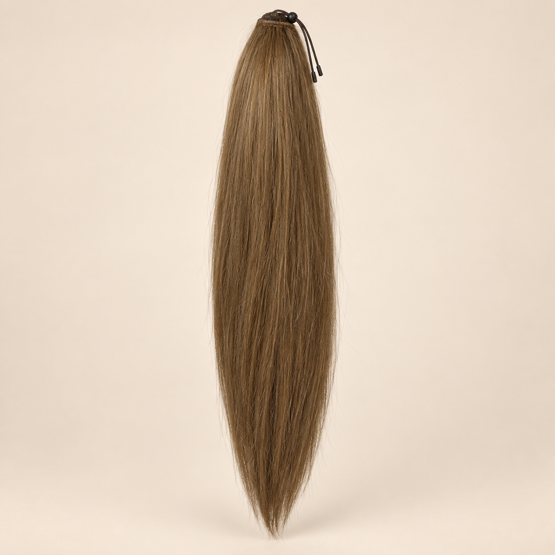 Steile Drawstring Ponytail BraidOrDie 60 cm – Lichtbruin 12 | De HaarBoetiek