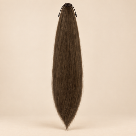Steile Drawstring Ponytail BraidOrDie 60 cm – Bruin 6 | De HaarBoetiek