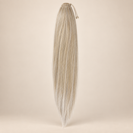 Steile Drawstring Ponytail BraidOrDie 60 cm – Frosted Pearl | De HaarBoetiek