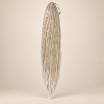 Steile Drawstring Ponytail BraidOrDie 60 cm – Frosted Pearl | De HaarBoetiek