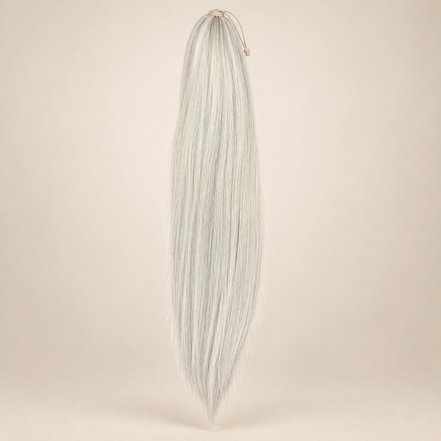 Steile Drawstring Ponytail BraidOrDie 60 cm – Ice Blonde | De HaarBoetiek