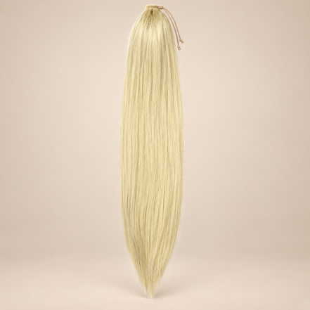 Steile Drawstring Ponytail BraidOrDie 60 cm – Natural Blonde | De HaarBoetiek
