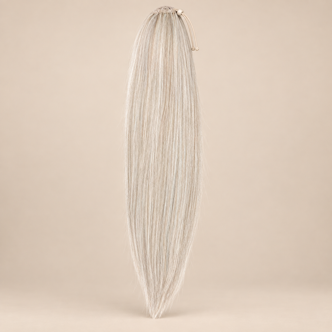 Steile Drawstring Ponytail BraidOrDie 60 cm – Platinum Blonde | De HaarBoetiek