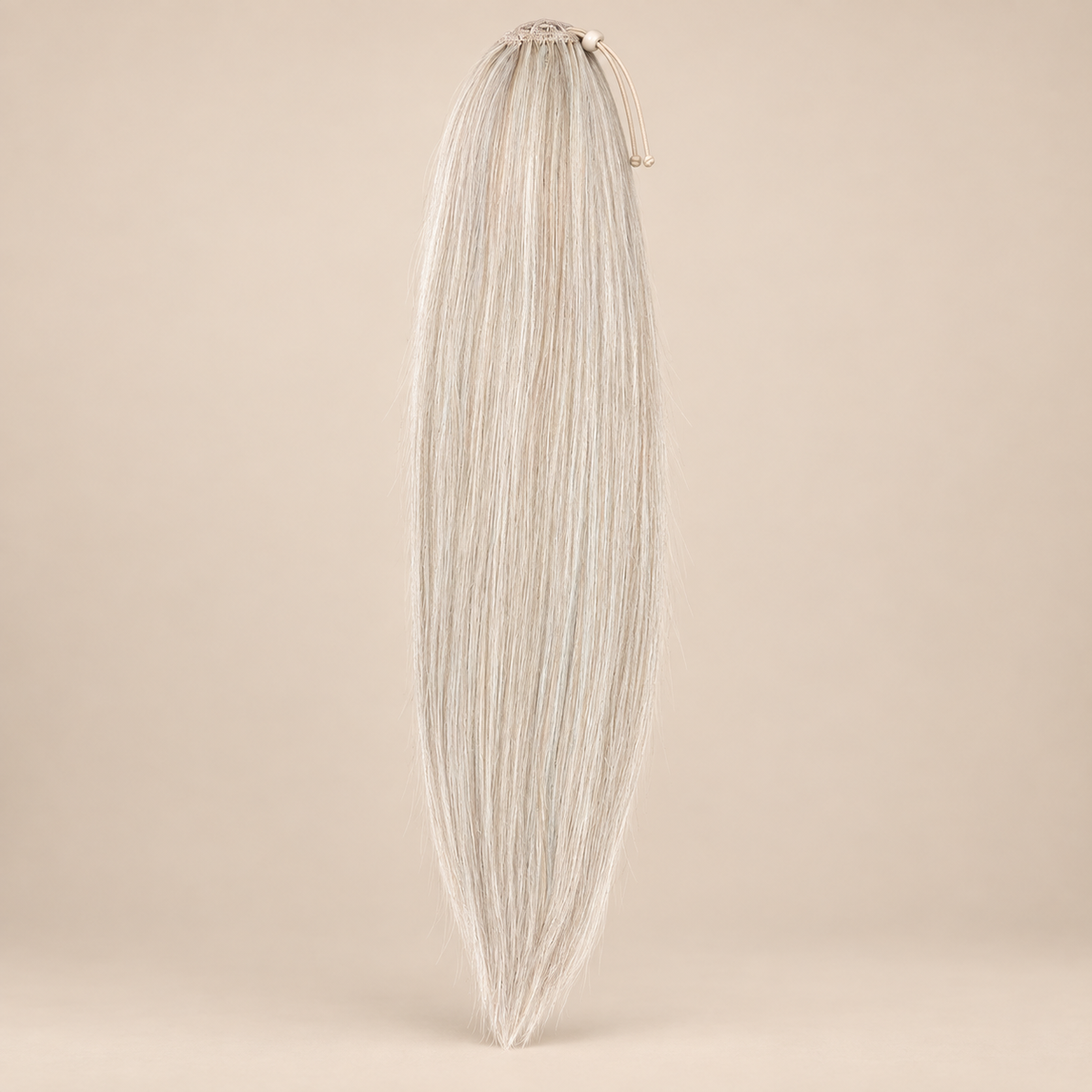 Steile Drawstring Ponytail BraidOrDie 60 cm – Platinum Blonde | De HaarBoetiek