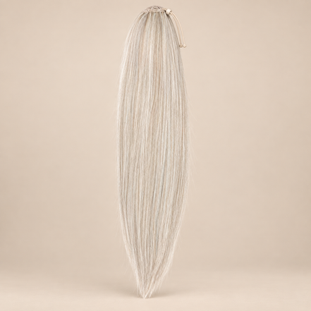 Steile Drawstring Ponytail BraidOrDie 60 cm – Platinum Blonde | De HaarBoetiek