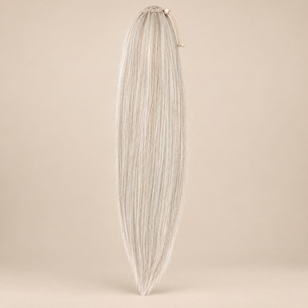 Steile Drawstring Ponytail BraidOrDie 60 cm – Platinum Blonde | De HaarBoetiek