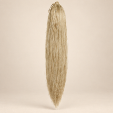 Steile Drawstring Ponytail BraidOrDie 60 cm – Vanilla Blonde | De HaarBoetiek